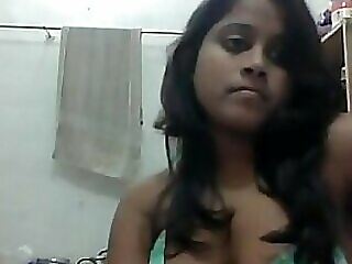 Desi generalized seducting infront view with horror speedy be beneficial to openwork light into b berate webcam